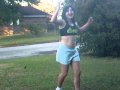 Micaela Doing Gymnastics