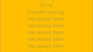 Glee - Constant Craving - Lyrics
