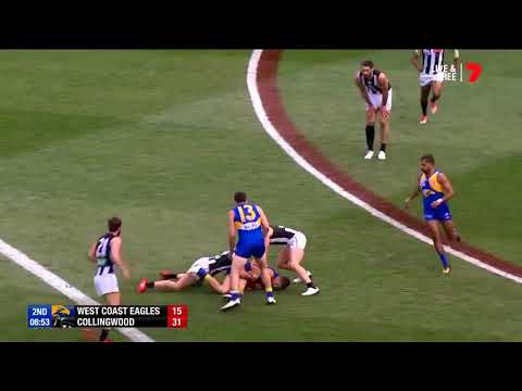 Liam Ryan crunches Maynard