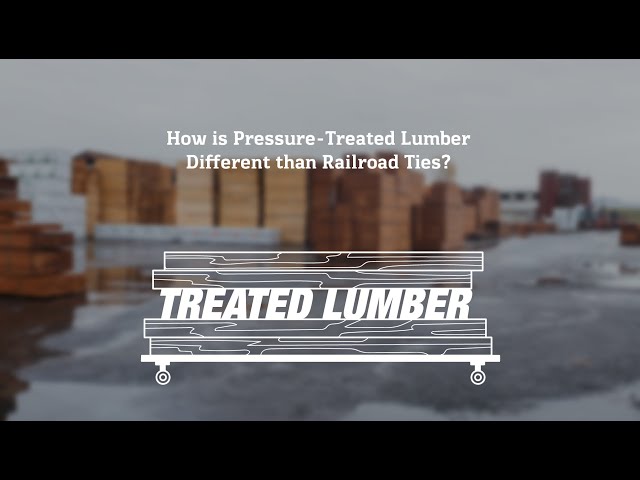 How Is Pressure-Treated Lumber Different than Railroad Ties?