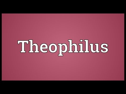 Theophilus Meaning