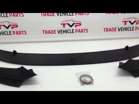 Fits BMW 5 Series F10 F11 Front Lip Splitter Spoiler Mat Black video