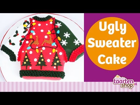 Deleukstetaartenshop.nl live: Ugly Sweater Cake