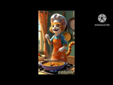Ai animated cat cooking funny video #cat #funny #pets #mycat #trendingshorts