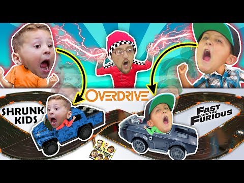 Fast & Furious Car Chase! Magic Boy Traps Kids in ANKI OVERDRIVE RACE TRACK BATTLE FGTeeV CHALLENGE!