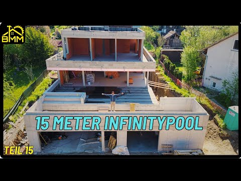 15-meter infinity pool on the garage | Dream house part 15