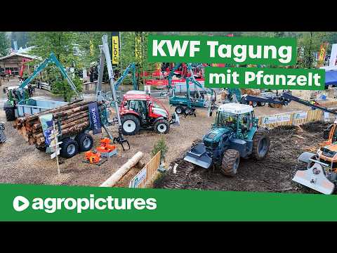 Pfanzelt auf der KWF Tagung 2024 | Pm Trac, Forstraupe Moritz, Rückewagen und Seilwinden im Einsatz