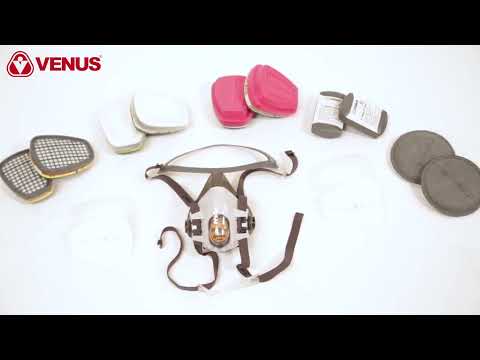 Venus V900 Reusable Half Face Cartridge Mask Respirators