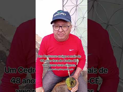 Um Cedrense amigo a mais de 48 anos fora de Cedro-CE, veio rever suas origens.