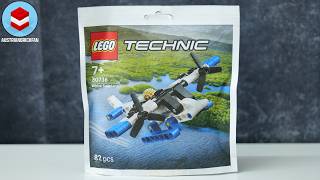 LEGO Technic 30736 White Seaplane - LEGO Speed Build Review