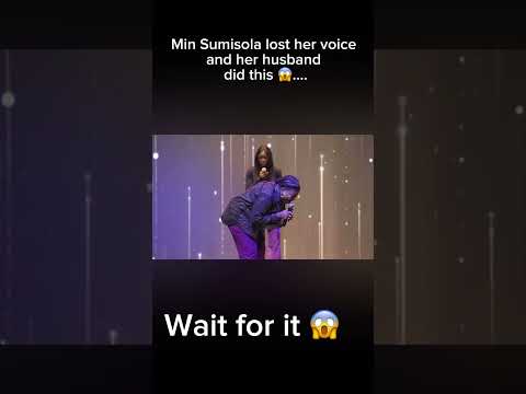 Sumisola loses her voice on stage and her husband did this..  #worshipmusic #gospelmusic #love