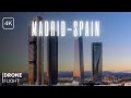 Madrid, Spain | Drone Flight Over The Landmarks Of Madrid | 4K Ultra HD Video.