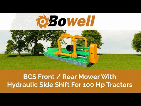 BCS Front / Rear Mowers With Hydraulic Side Shift For 100 Hp Tractors