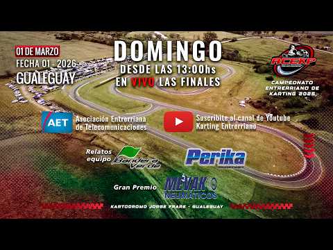 EN VIVO - Fecha 01 - Kartodromo Jorge Frare - Gualeguay - 1/03/2026 - ACEKP