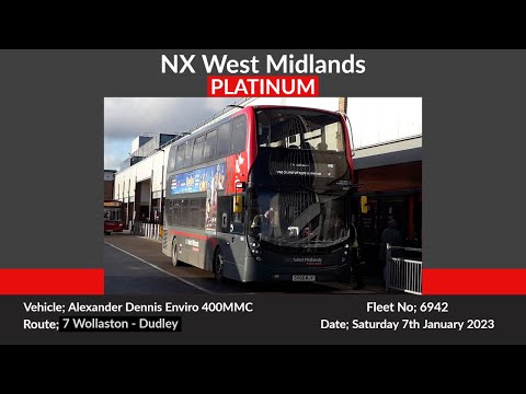 NX West Midlands 'Platinum' | Alexander Dennis Enviro 400MMC | 6942 (SK68MJV) 'Ashley-Louise'