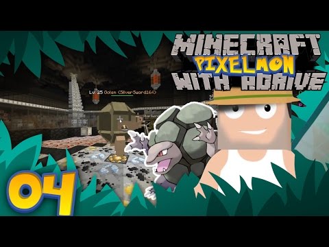 ROCK GYM Attempt 2! Minecraft PIXELMON with aDrive! Ep04 - PocketPixels Red Let's Play!