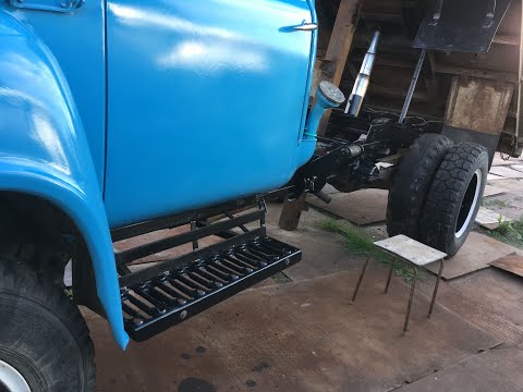 Ремонт ГАЗ 53. Подножки с металлолома своими силами.