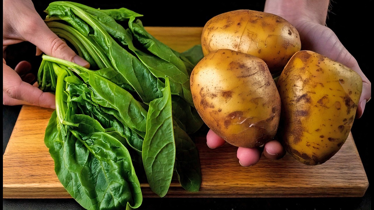 ❗️ Do you have potatoes and spinach? Then make this best spinach recipe