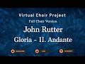 Second Movement, Andante, from Gloria – John Rutter | Full Choir Version