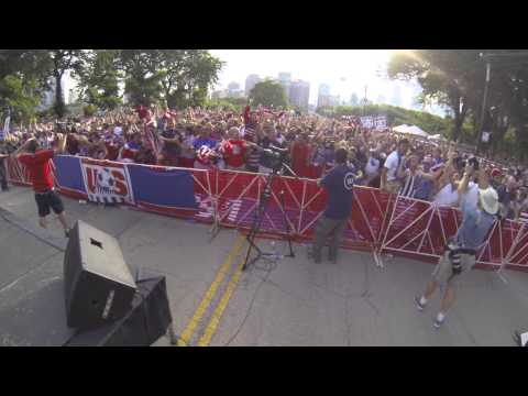 Chicago : Reaction to Jermaine Jones Goal World Cup 2014