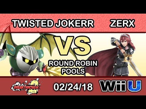 Breakthrough 2 - Twisted Jokerr (Meta Knight) Vs. TSUGI | ZerX (Lucina) Round Robin Pools - Smash 4