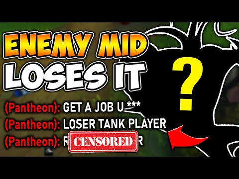 I played the HIGHEST win rate mid laner and made the enemy Rage (HE LOSES HIS MIND)