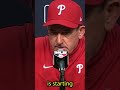 Rob Thomson believes Phillies can get back to the World Series? #shorts