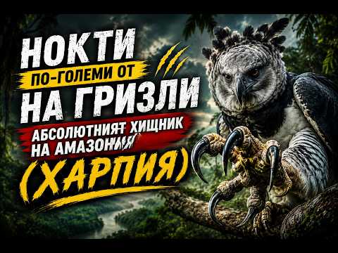 Нокти по големи от на гризли - Абсолютният хищник на Амазония (Харпия)