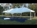 Celina 20 x 40 Master Series Cinch Top Frame Tent with Galvanized Steel Poles and White Top