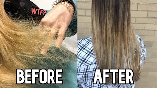 HOW I SAVED MY EXTREMELY DAMAGED HAIR | Tips for Fixing Broken Hair