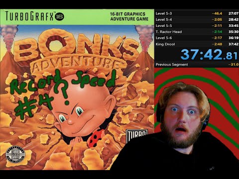 Bonk's Adventure Speedrun any% 37 minute time. 4th place?