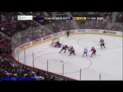 TOR 1 @ OTT 0 - Nikolai Kulemin Scores on PP - 100929