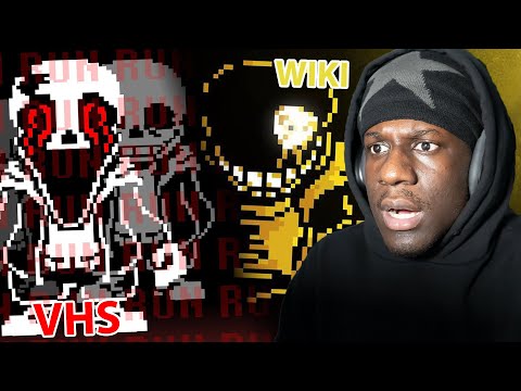 BATTLE OF THE TITANS - VHS SANS vs WIKI SANS FIGHT REACTION