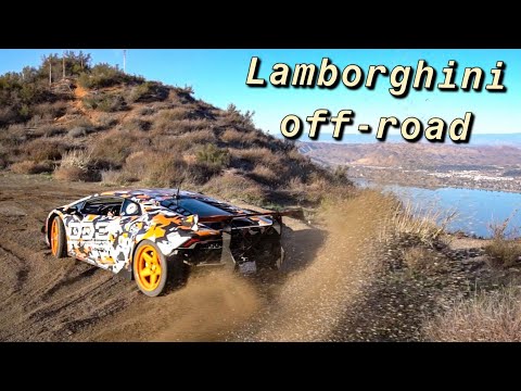 LAMBORGHINI GOES OFF-ROAD! PLAYING IN THE DIRT... Video