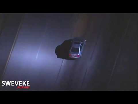 Los Angeles Police Pursuit Ends With PIT Maneuver 18/07/2017