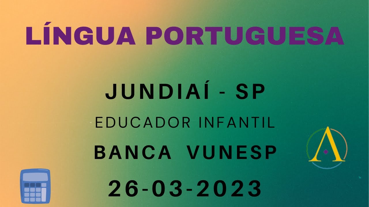 Correção da Prova de Jundiaí - 2023 - Vunesp - Língua Portuguesa