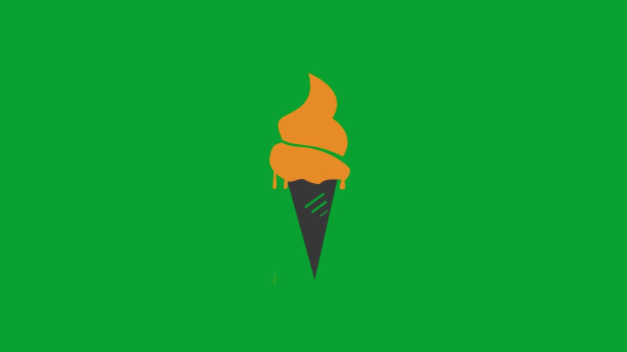 Cone Ice cream - Green Screen