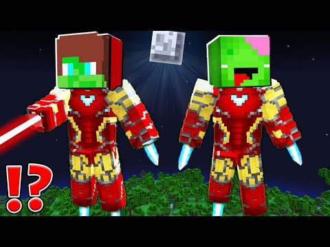 JJ & Mikey Transform into Zombie Iron Man in Minecraft!