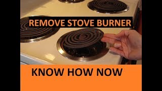 How to Remove Electric Stove Burners    Coil Type