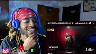 HIS FREESTYLE IS BLOWING UP! - Luckyassdude First To Jump | The Debut w Poison Ivi | DREADHEADQ TV