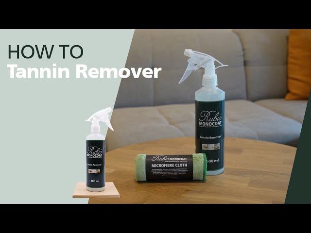 How to remove stains and spots on wood caused by a reaction to acid and water