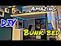 DIY Bunk Bed |  DIY Loft Bed | Gaming Area | Bunk Bed Design | Bunk Bed Ideas| | bunk bed