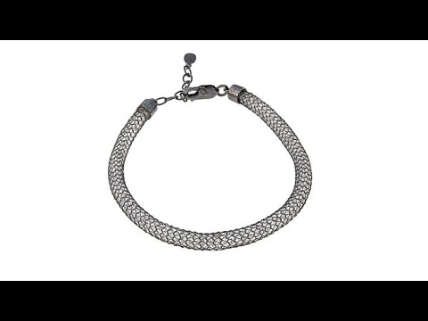 Deb Guyot Designs Herkimer "Diamond" Quartz Mesh Bracelet