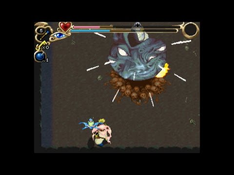 The Story of Thor 2 (1996,Sega Saturn)(14) Dark Shrine Boss: Ghost Egg and Screamer