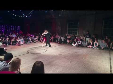  Meredith Klein  and  Andres Amarilla  are  dancing  at  Philadelphia International Tango Festival  in  2016