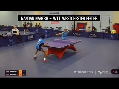 Nandan Naresh Forehand WTT Westchester Feeder Highlights