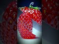 So Smooth So Unreal Satisfying Glassy Strawberry Cutting In 4K Shorts Satisfying Strawberry