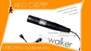 Video thumbnail for AKG C417 PP Vocal Lavalier Mikrofon UNBOXING [GER] by Bitwalker