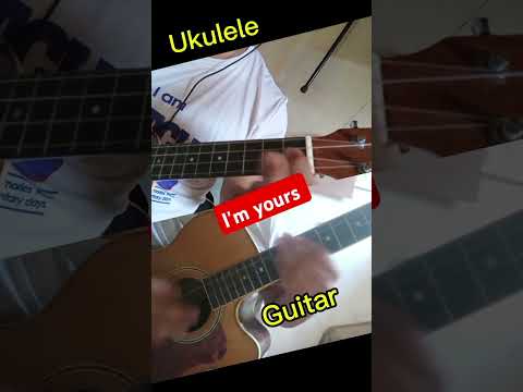 I'm Yours 'by Jason Mraz guitar and ukulele cover. #music #cover #imyours #guitar #guitarcover