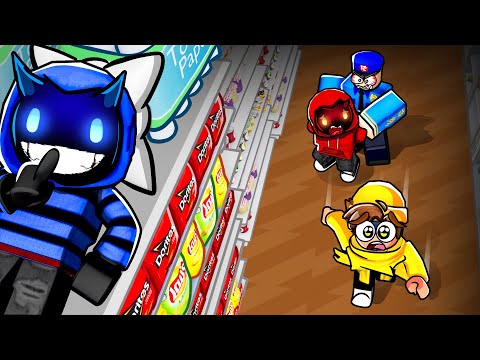 Surviving OVERNIGHT in A MEGASTORE With DEMON'S LITTLE BROTHER...